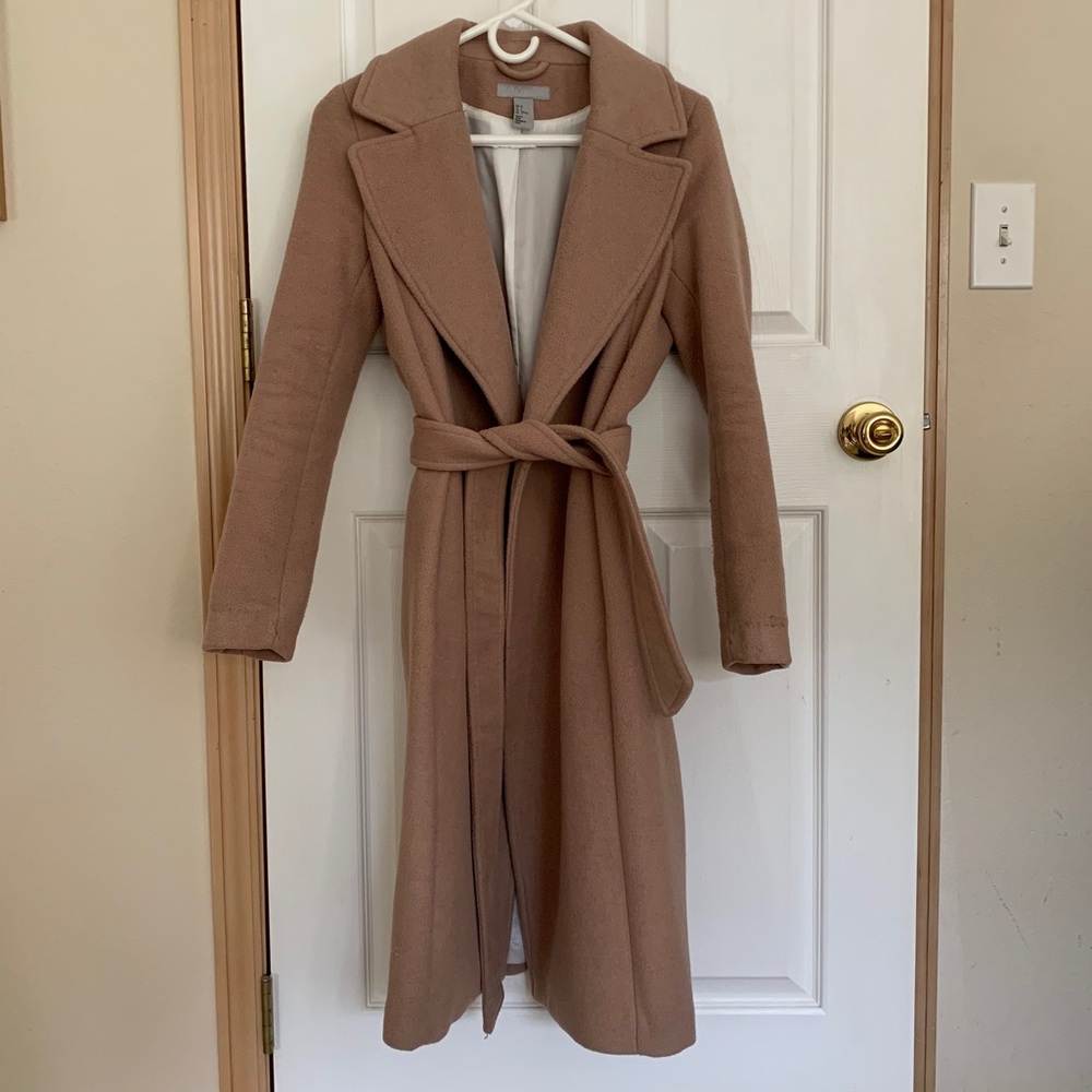 H&m Beige wool blend coat